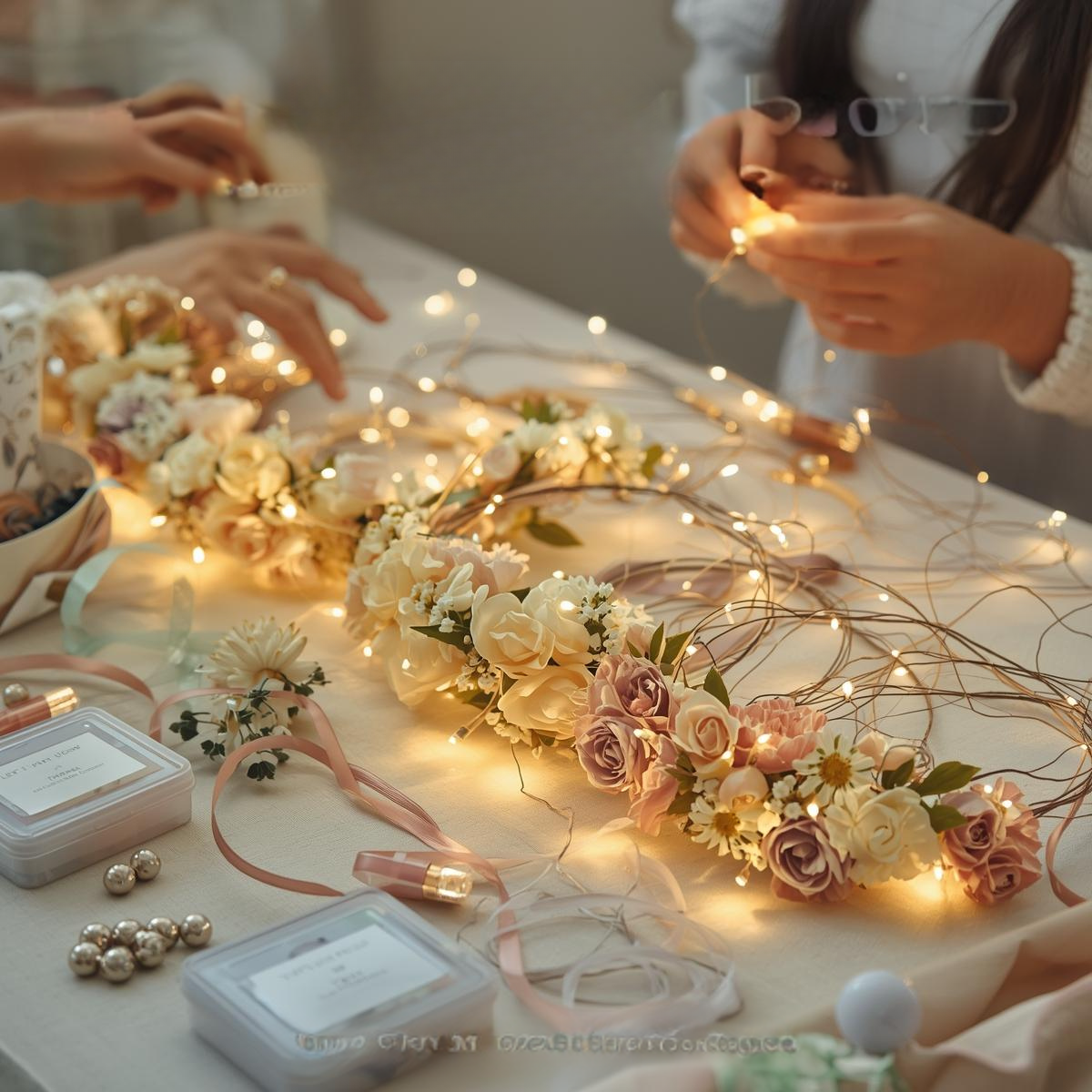 LED IŞIKLI ÇİÇEKLİ TAÇ DOĞUM GÜNÜ WORKSHOP